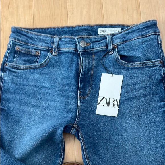 Zara 80s mid waist  Skinny Jeans 12 - Picture 4 of 11